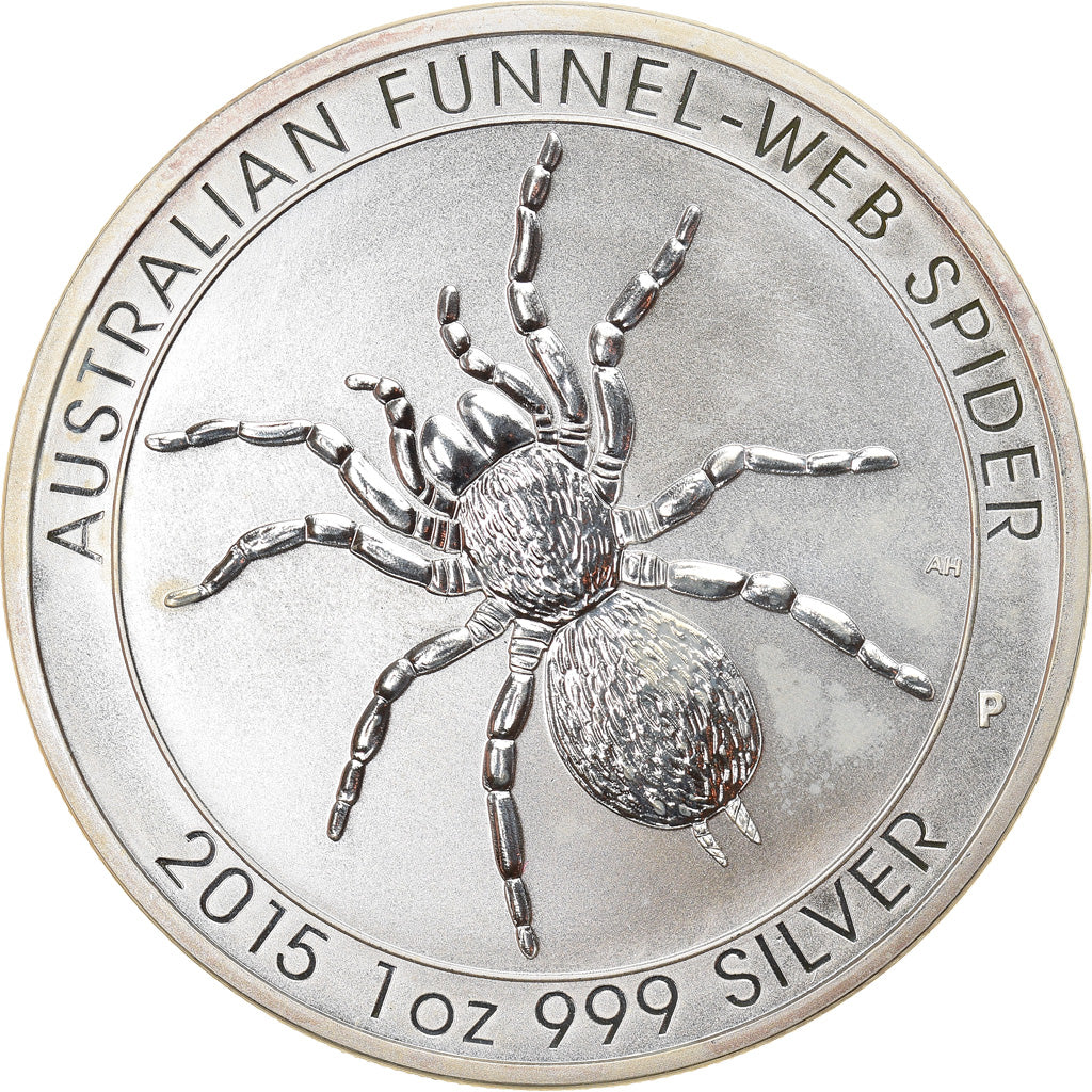 Münze, Australien, Australian Funnel-Web Spider, Dollar, 2015, 1 Oz, UNZ