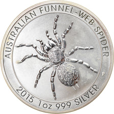 Münze, Australien, Australian Funnel-Web Spider, Dollar, 2015, 1 Oz, UNZ