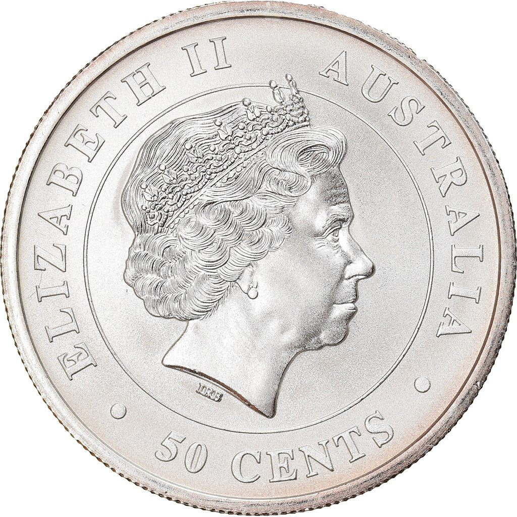 Moneta, Australia, Hammerhead Shark, 50 Cents, 2015, 1/2 Oz, FDC, Argento