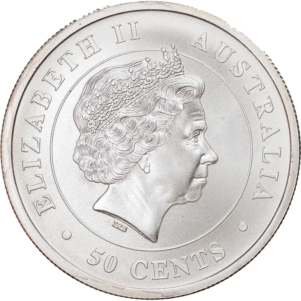 Monnaie, Australie, Grand requin blanc, 50 Cents, 2014, 1/2 Once, FDC, Argent