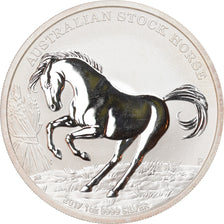 Münze, Australien, Australian Stock Horse, Dollar, 2017, 1 Oz, STGL, Silber
