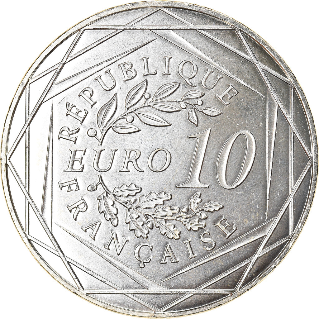 France, 10 Euro, Coq, 2014, MS(65-70), Silver, Gadoury:EU656