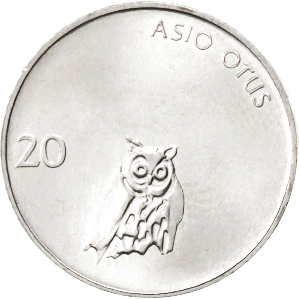 Coin, Slovenia, 20 Stotinov, 1993, MS(63), Aluminum, KM:8