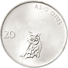 Coin, Slovenia, 20 Stotinov, 1993, MS(63), Aluminum, KM:8