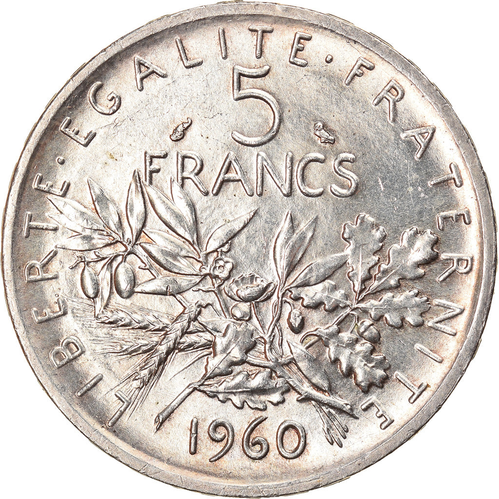 Monnaie, France, Semeuse, 5 Francs, 1960, Paris, SPL, Argent, Gadoury:770