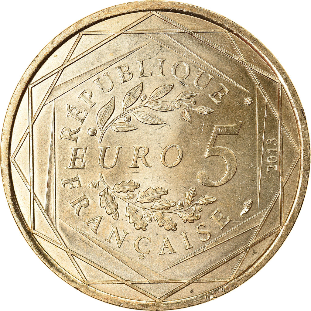 Francia, 5 Euro, Fraternité, 2013, SPL, Argento