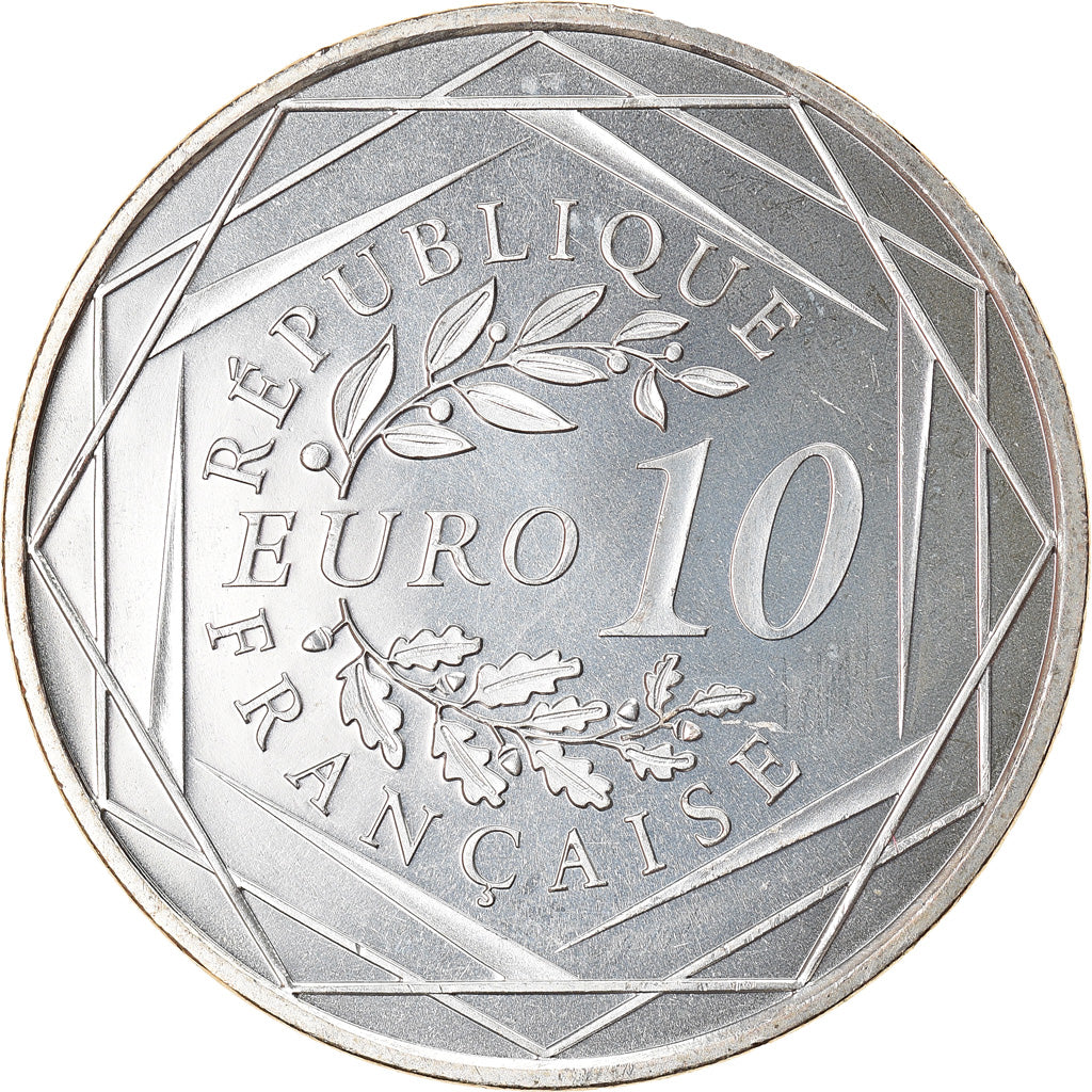 France, 10 Euro, Hercule, 2012, Paris, MS(65-70), Silver, Gadoury:EU 516