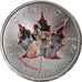 Moneta, Canada, Maple Leaf, 5 Dollars, 2016, Little Wild Ones, White Tailed