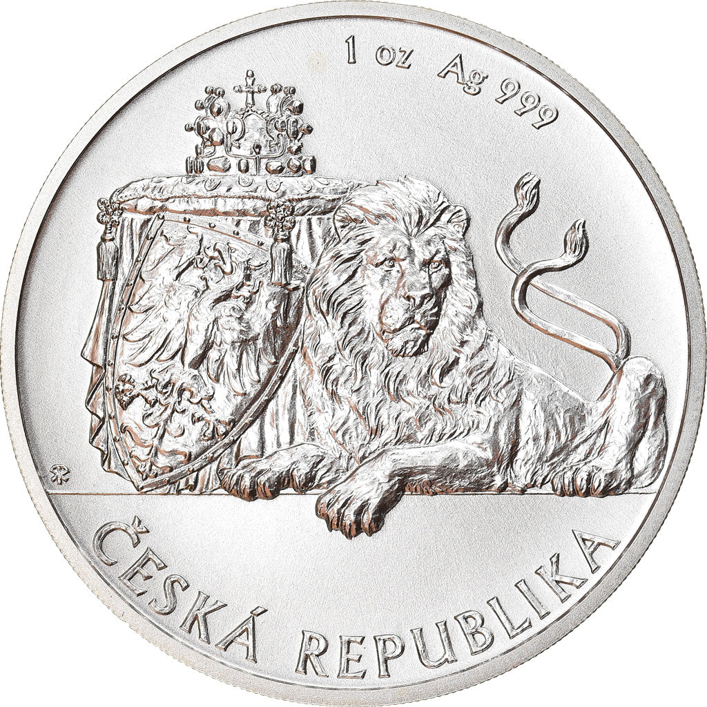 Münze, Niue, Elizabeth II, Czech Lion, 2 Dollars, 2018, 1 Oz, STGL, Silber
