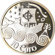 IRELAND REPUBLIC, 10 Euro, St. Brendan the Navigator, 2011, Proof, FDC, Argent