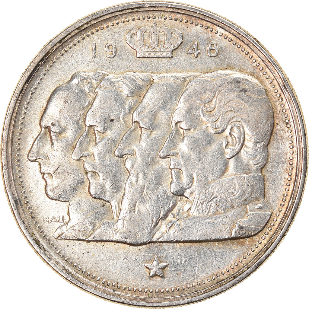 Moneta, Belgio, 100 Francs, 100 Frank, 1948, BB, Argento, KM:138.1
