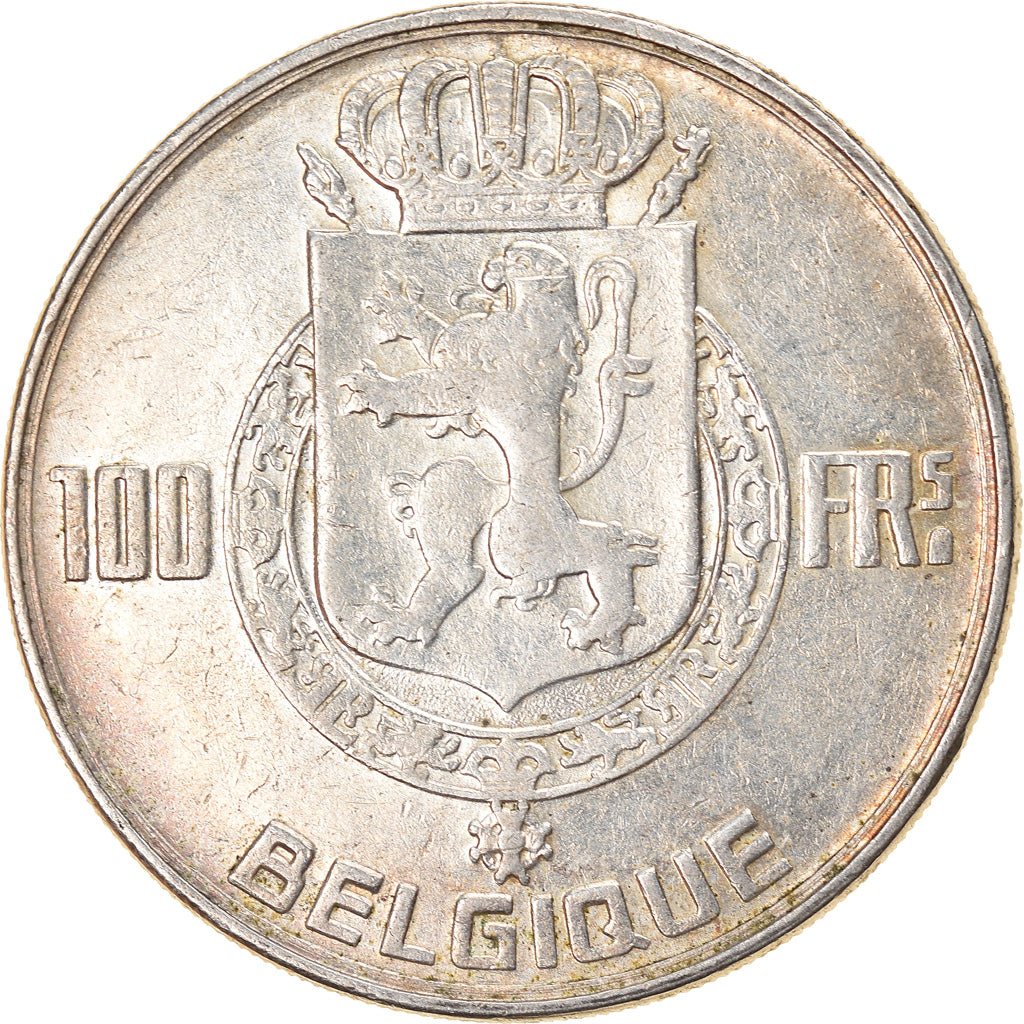 Moneta, Belgio, 100 Francs, 100 Frank, 1948, BB, Argento, KM:138.1