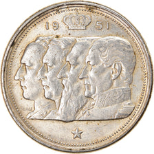 Coin, Belgium, 100 Francs, 100 Frank, 1951, EF(40-45), Silver, KM:139.1