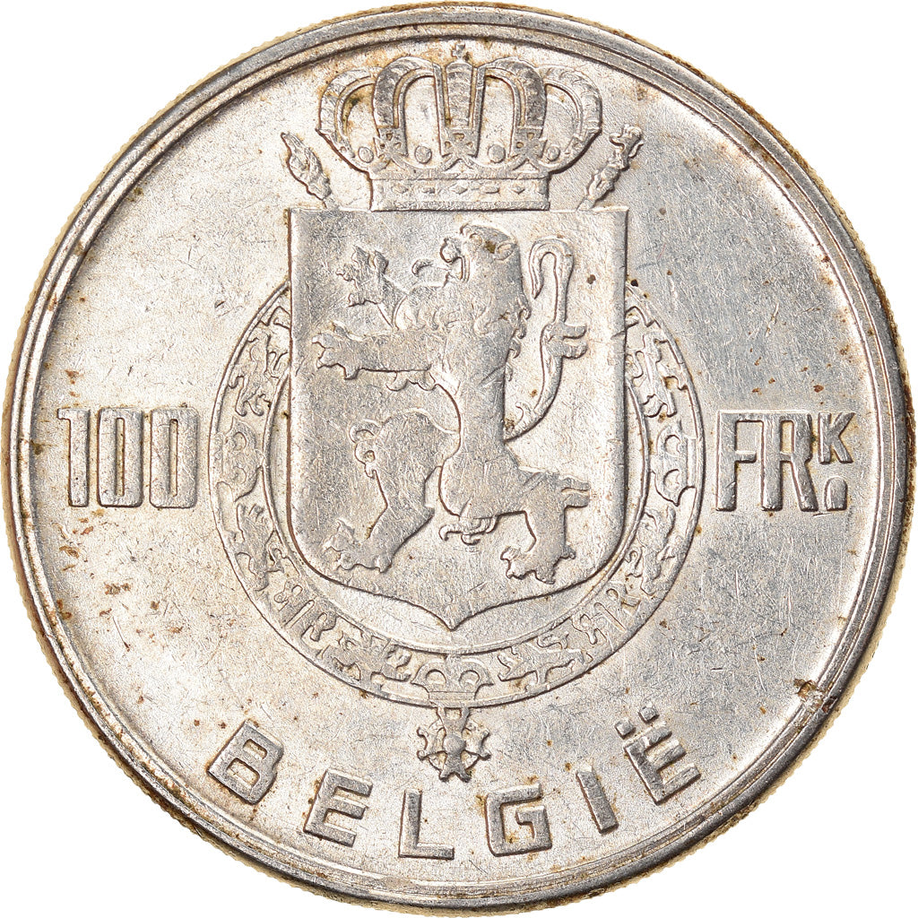 Coin, Belgium, 100 Francs, 100 Frank, 1951, EF(40-45), Silver, KM:139.1