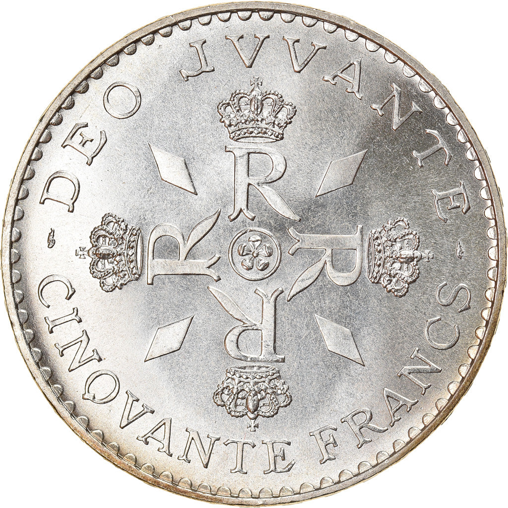 Moneta, Monaco, Rainier III, 50 Francs, 1974, SPL+, Argento, KM:152.1