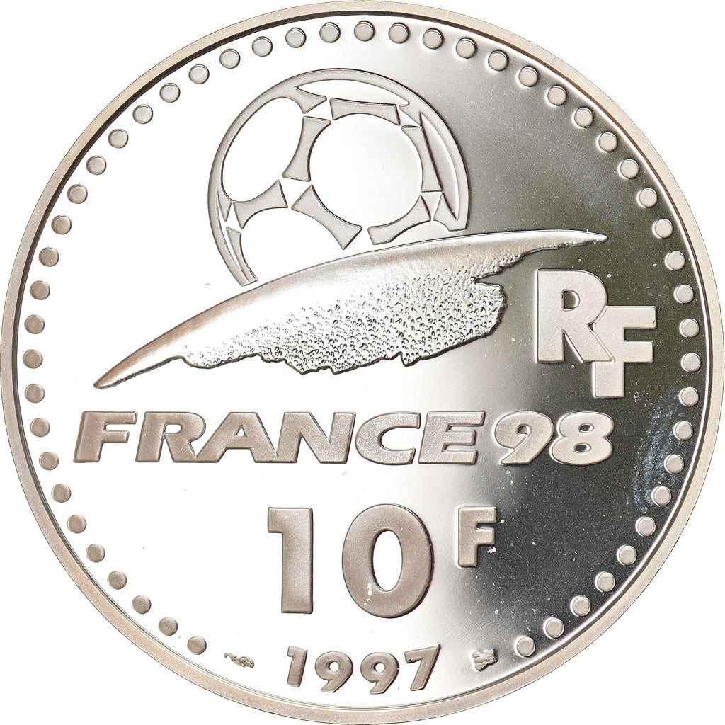 Monnaie, France, World Cup 98, Argentine, 10 Francs, 1997, Proof, FDC, Argent
