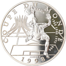Coin, France, World Cup 98, Brésil, 10 Francs, 1998, Proof, MS(65-70), Silver