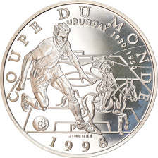 Coin, France, World Cup 98, Uruguay, 10 Francs, 1996, Proof, MS(65-70), Silver