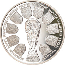 Moneda, Francia, World Cup 1998, 10 Francs, 1998, Proof, FDC, Plata, KM:1167