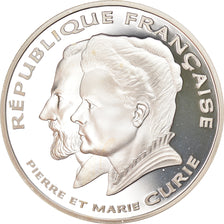 Monnaie, France, Pierre and Marie Curie, 100 Francs, 1997, Proof, FDC, Argent