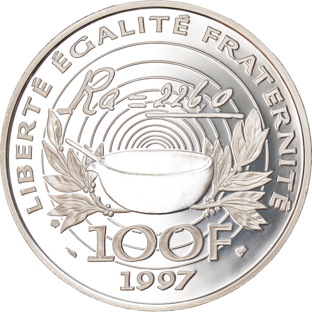 Monnaie, France, Pierre and Marie Curie, 100 Francs, 1997, Proof, FDC, Argent