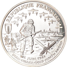 Coin, France, Normandy Invasion, Franc, 1993, Proof, MS(65-70), Silver, KM:1014