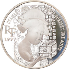 Monnaie, France, Utamaro, 10 Francs-1.5 Euro, 1997, Proof, FDC, Argent, KM:1297