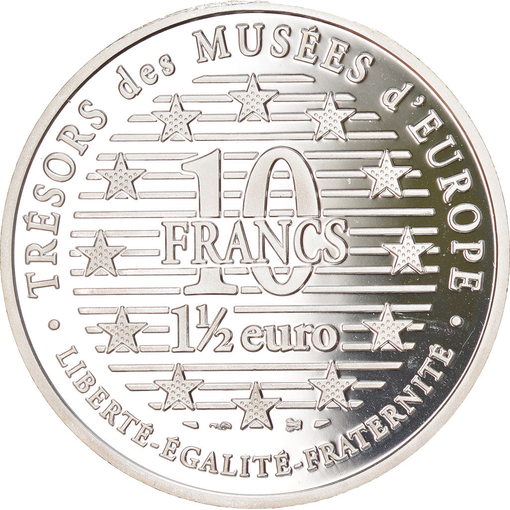 Monnaie, France, Utamaro, 10 Francs-1.5 Euro, 1997, Proof, FDC, Argent, KM:1297