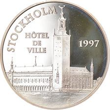 Monnaie, France, Stockholm City Hall, 100 Francs-15 Euro, 1997, Proof, FDC