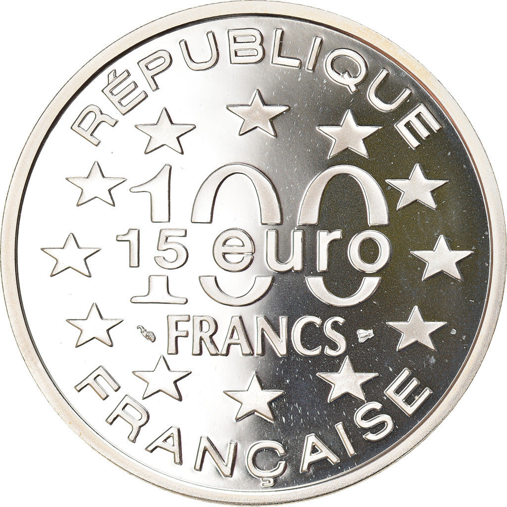 Monnaie, France, Stockholm City Hall, 100 Francs-15 Euro, 1997, Proof, FDC