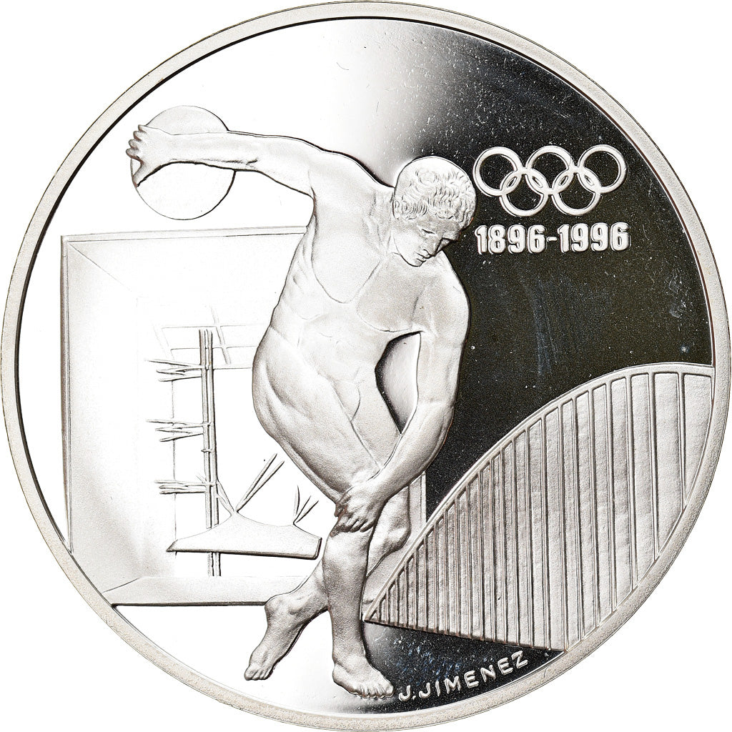 Coin, France, Discobole, 100 Francs, 1994, Proof, MS(65-70), Silver, KM:1047