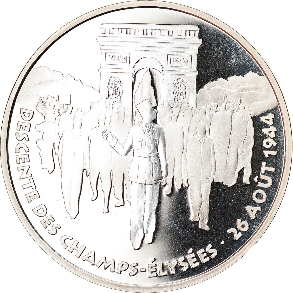 Coin, France, Libération de Paris, 100 Francs, 1994, Proof, MS(65-70), Silver