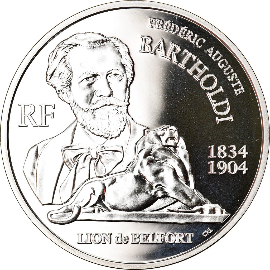 Francia, 1-1/2 Euro, Frédéric Auguste Bartholdi, 2004, Paris, Proof, FDC