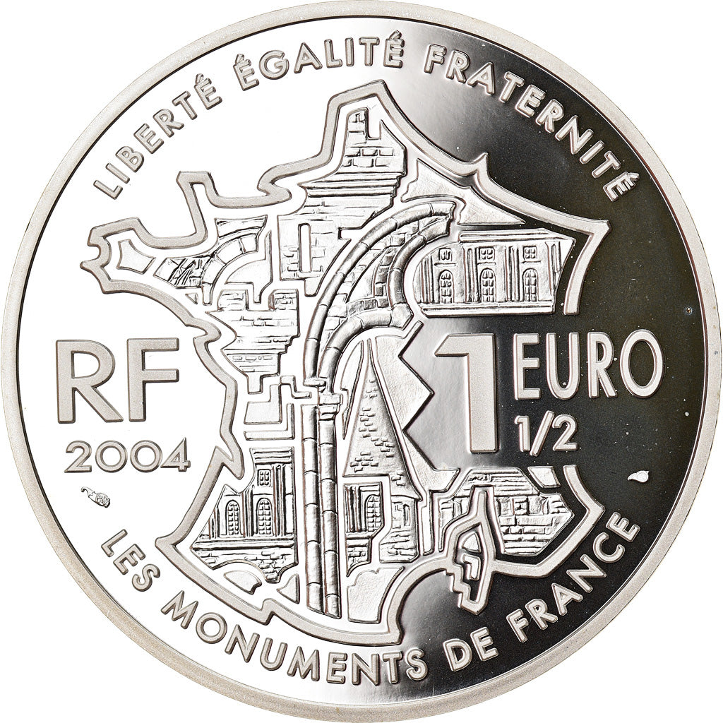 France, 1-1/2 Euro, Avignon, 2004, Paris, Proof, MS(65-70), Silver, KM:1364