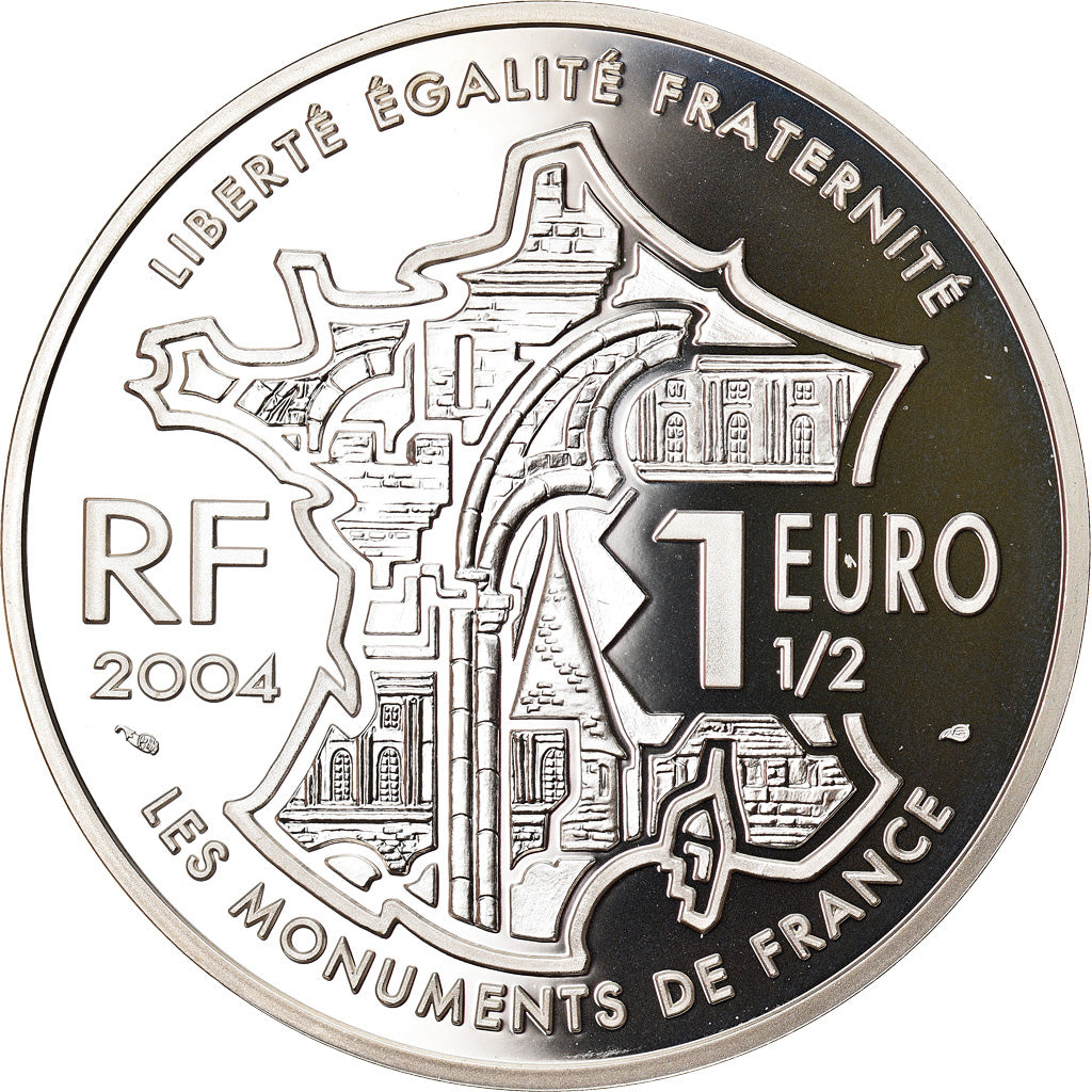 France, 1-1/2 Euro, Avignon, 2004, Paris, Proof, FDC, Argent, KM:1364