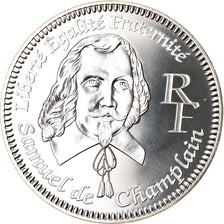 Frankreich, 1/4 Euro, Samuel de Champlain, 2004, Paris, Proof, STGL, Silber