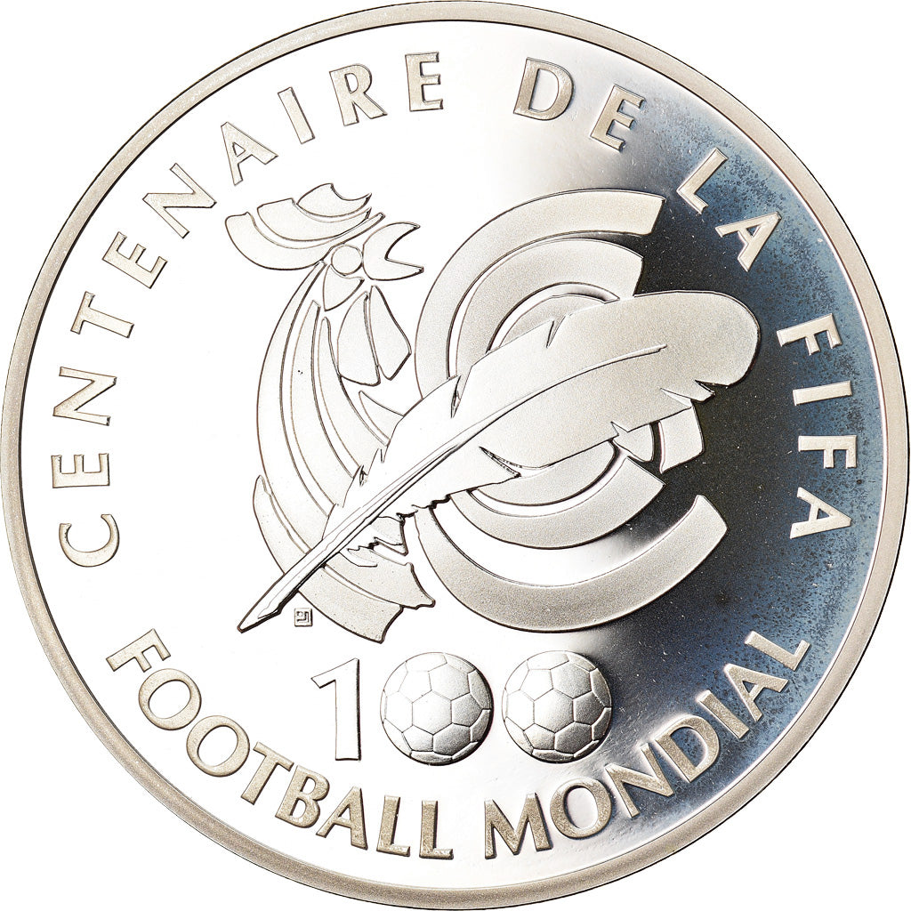 France, 1-1/2 Euro, 100th Anniversary of FIFA, 2004, Paris, Proof, FDC, Argent