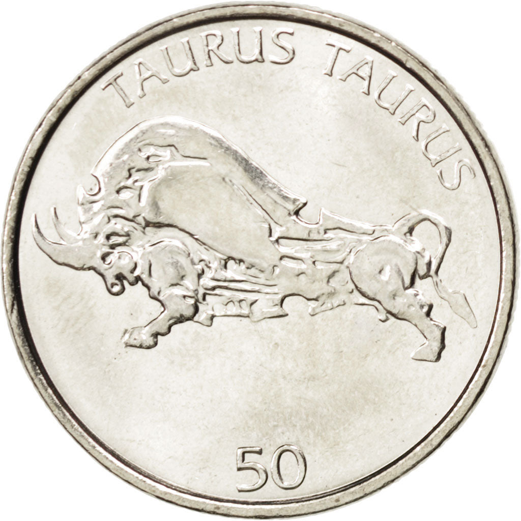 SLOVENIA, 50 Tolarjev, 2005, Kremnica, KM #52, MS(63), Copper-Nickel, 26, 7.98