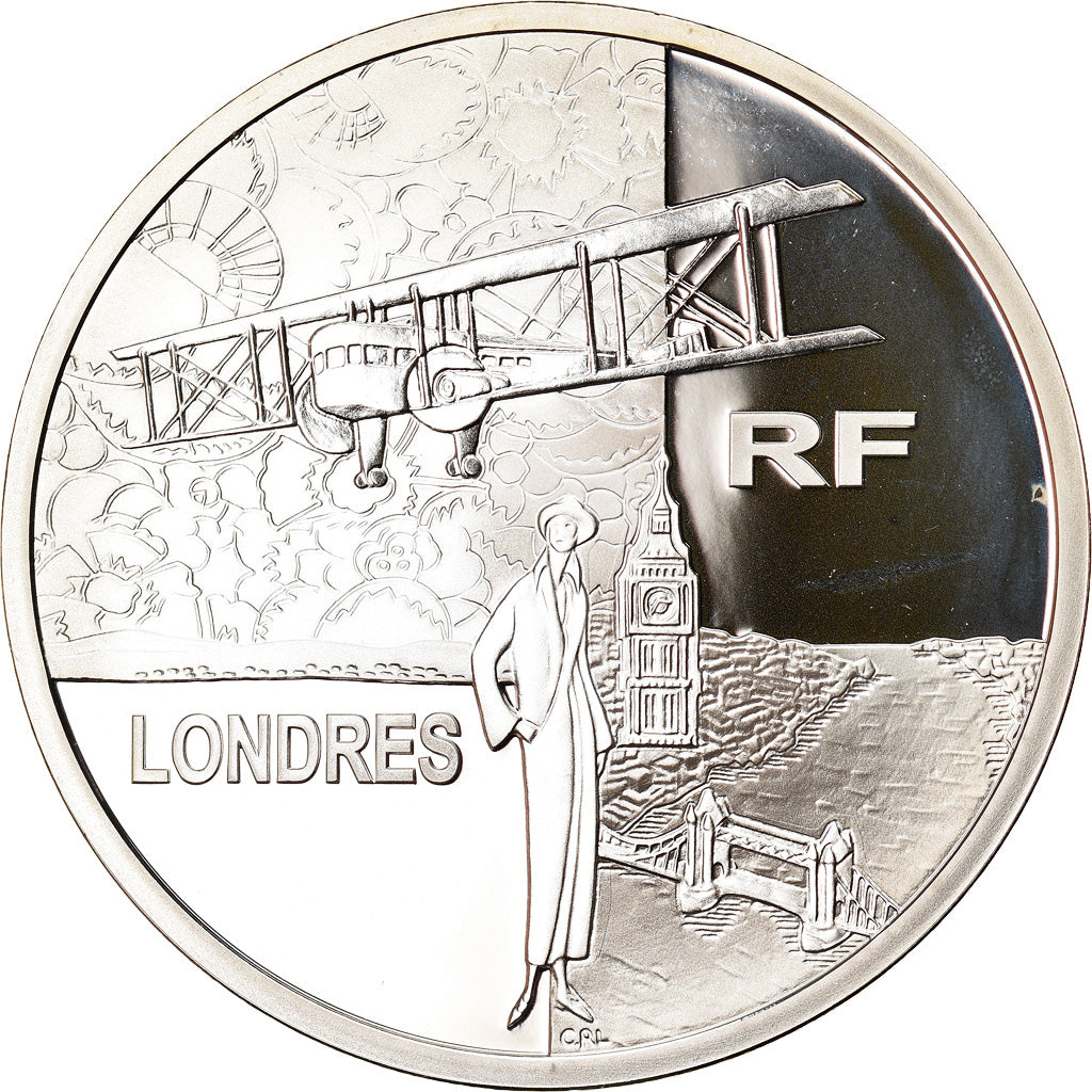 France, 1-1/2 Euro, The Great Air Express Paris-London, 2004, Paris, Proof, FDC