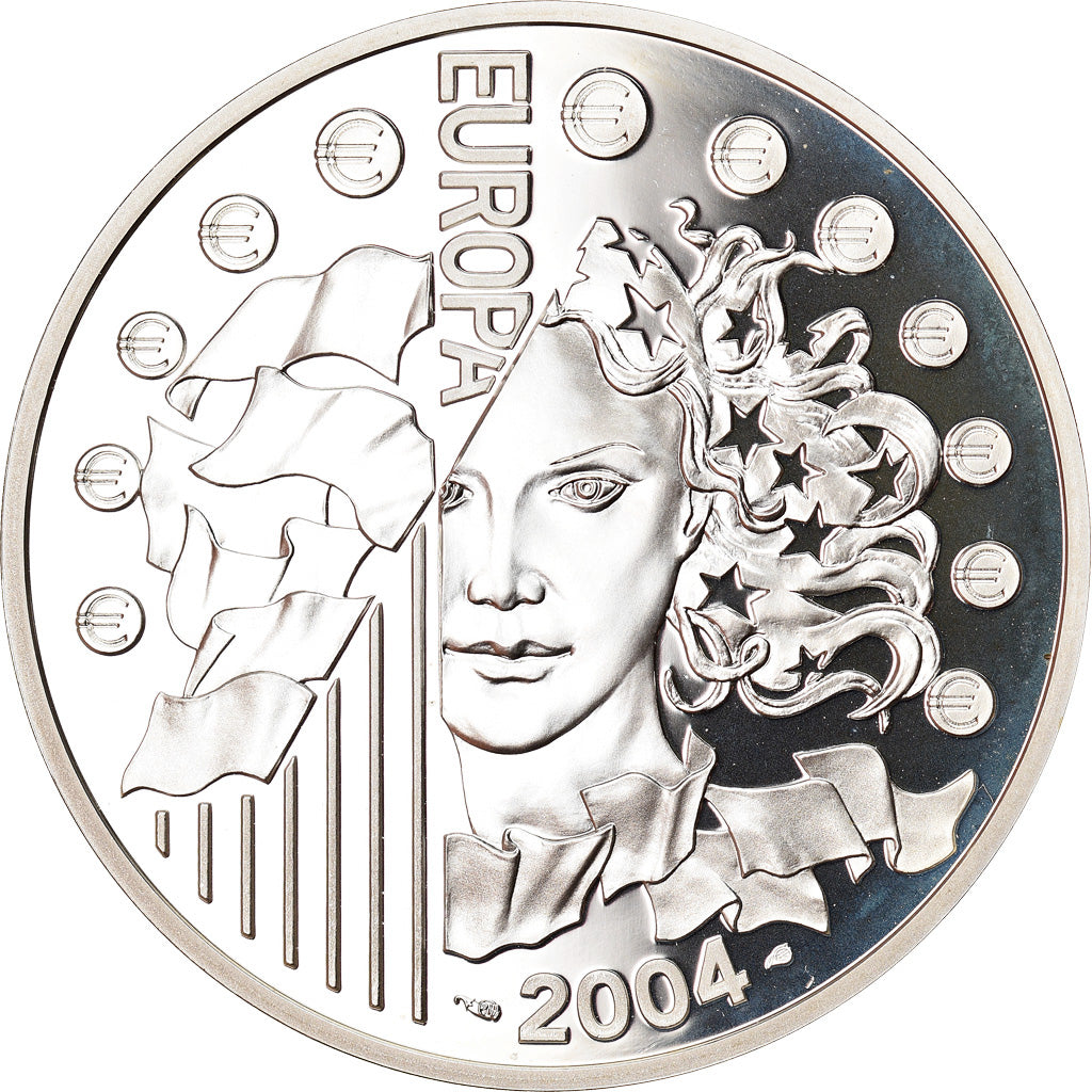 Frankreich, 1-1/2 Euro, Enlargement of the European Union, 2004, Paris, Proof