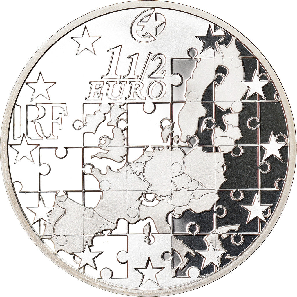 Frankreich, 1-1/2 Euro, Enlargement of the European Union, 2004, Paris, Proof