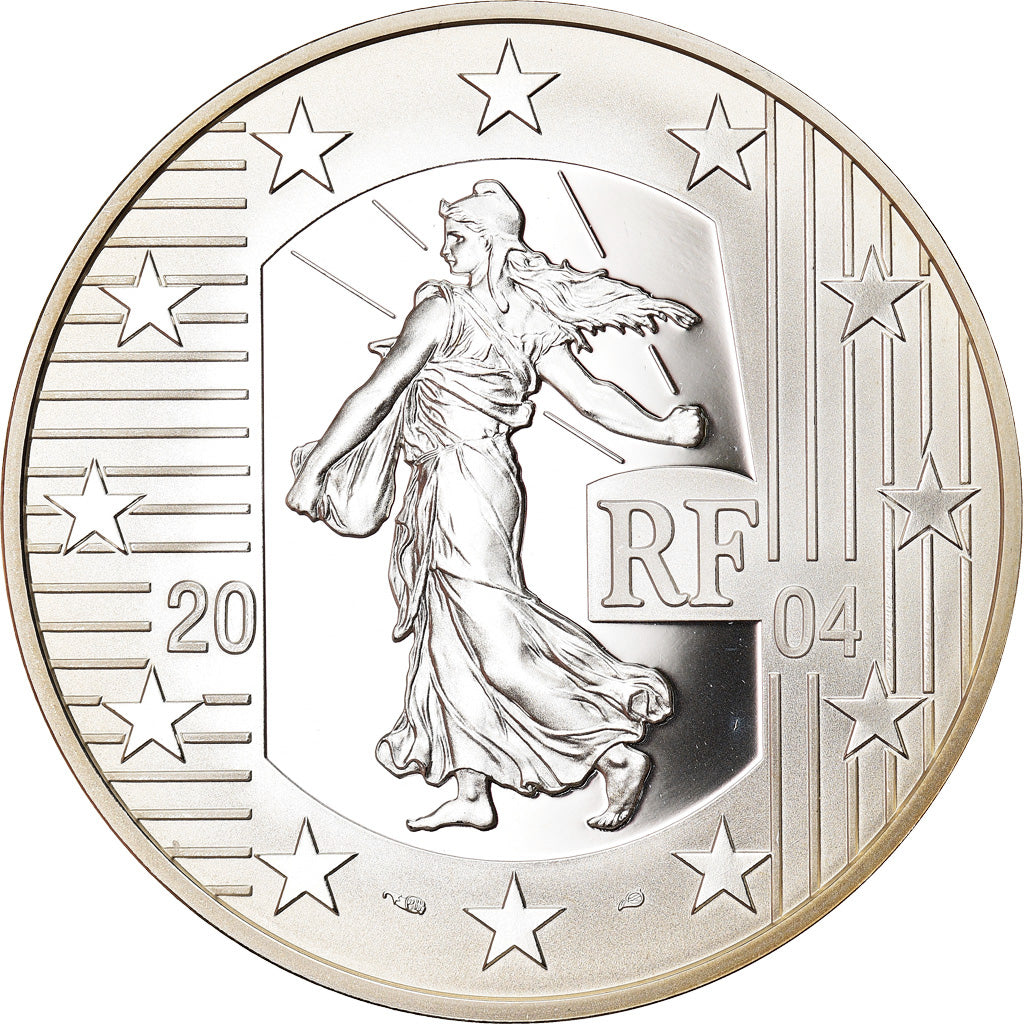 Francia, 1-1/2 Euro, Marianne, 2004, Paris, FDC, Argento, KM:1844