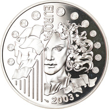 France, 1-1/2 Euro, Introduction of the Euro, 2003, Paris, Proof, FDC, Argent