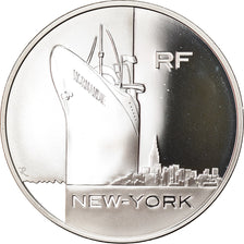France, 1-1/2 Euro, Passenger ship Normandie, 2003, Paris, Proof, FDC, Argent