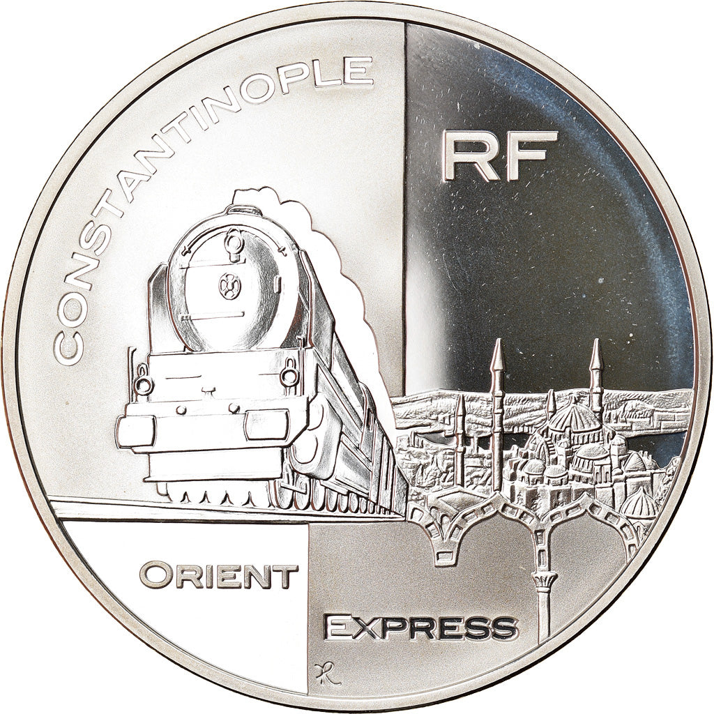 Frankreich, 1-1/2 Euro, Orient Express, 2003, Paris, Proof, STGL, Silber