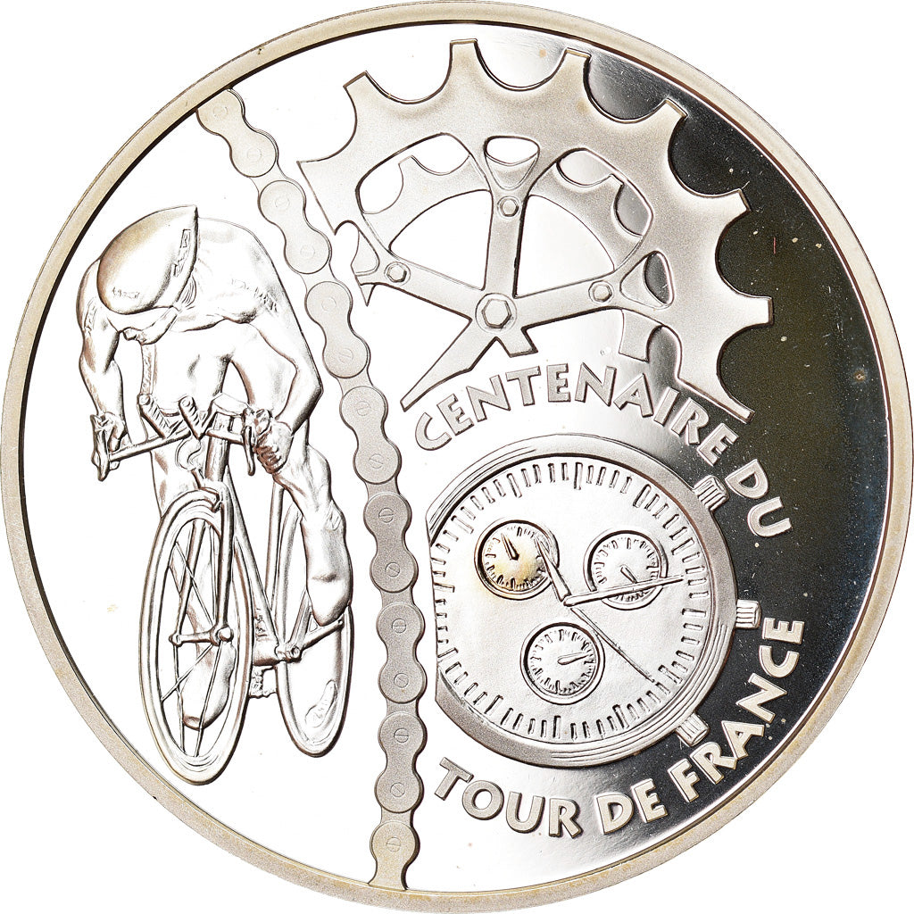 Francia, 1-1/2 Euro, Time Trial, 2003, Paris, Proof, FDC, Argento, KM:1325