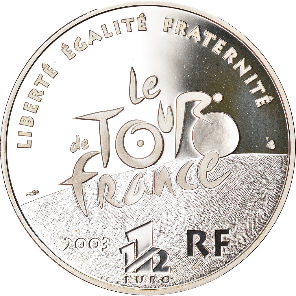 Francia, 1-1/2 Euro, Time Trial, 2003, Paris, Proof, FDC, Argento, KM:1325