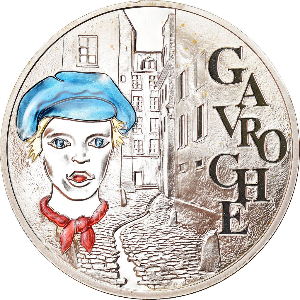 França, 1-1/2 Euro, Victor Hugo, 2002, Paris, Proof, MS(65-70), Prata, KM:1332