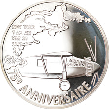 France, 1-1/2 Euro, Spirit of St. Louis, 2002, Paris, Proof, FDC, Argent
