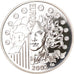 France, 1-1/2 Euro, Europa, 2002, Paris, Proof, MS(65-70), Silver, KM:1301